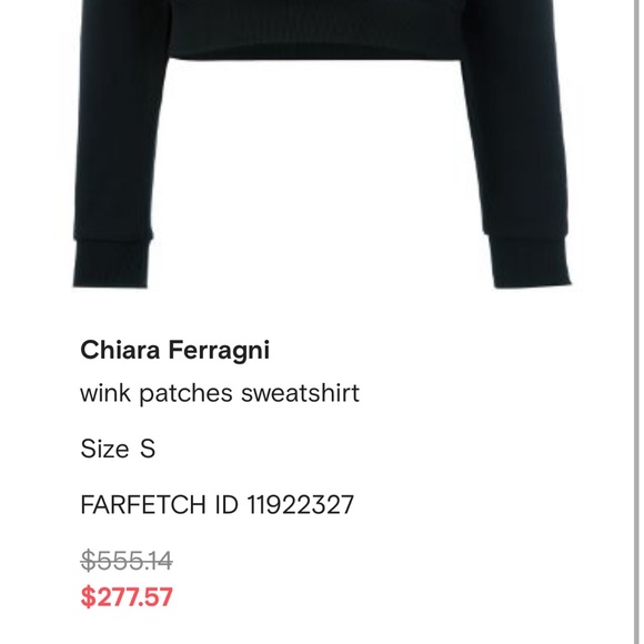 Chiara Ferragni wink patches sweatshirt - Picture 9 of 9